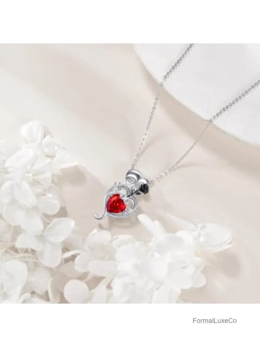 Phantom of the Opera Necklace 925 Sterling Silver Pendant Musical Theater Gift